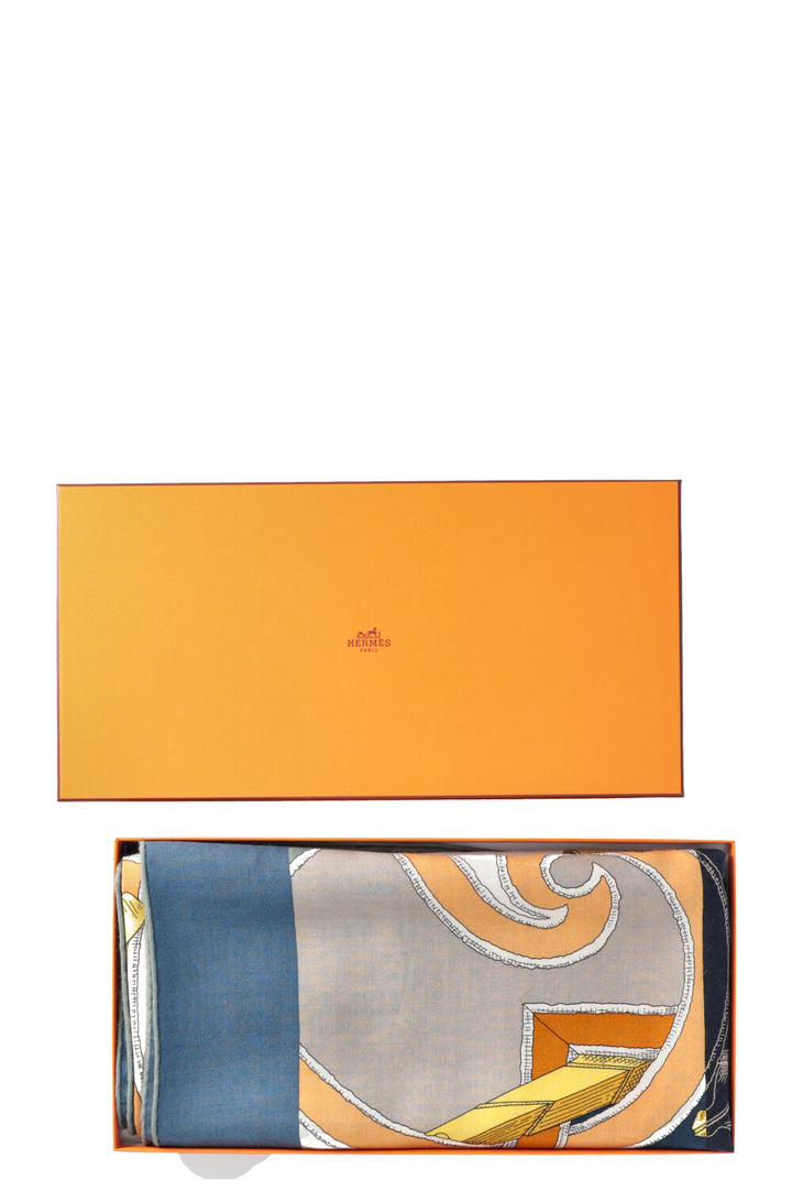 HERMÈS L'Instruction Du Roy Bayadere 140 Cashmere Scarf