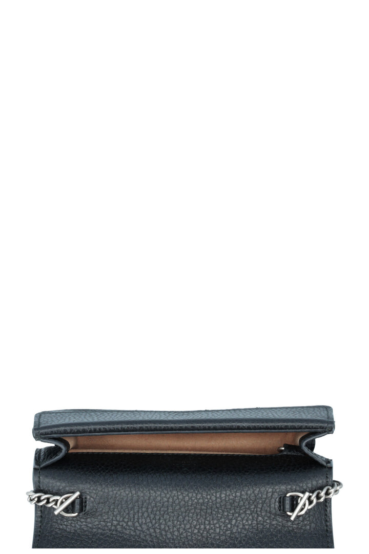 GUCCI Super Mini Sac Dionysus Cuir Noir