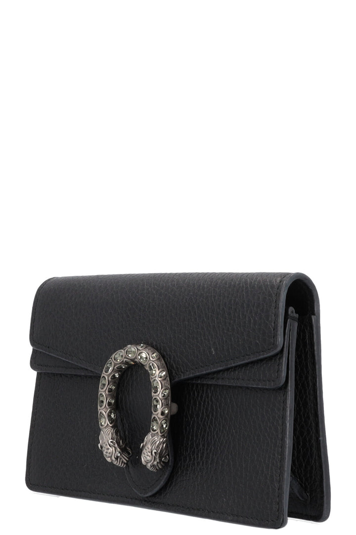 GUCCI Super Mini Sac Dionysus Cuir Noir