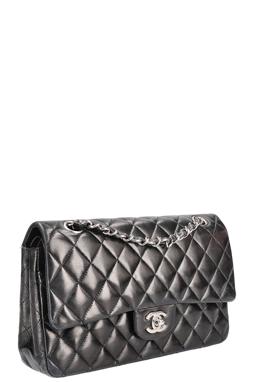 CHANEL Classic Medium Double Flap Bag Black – REAWAKE