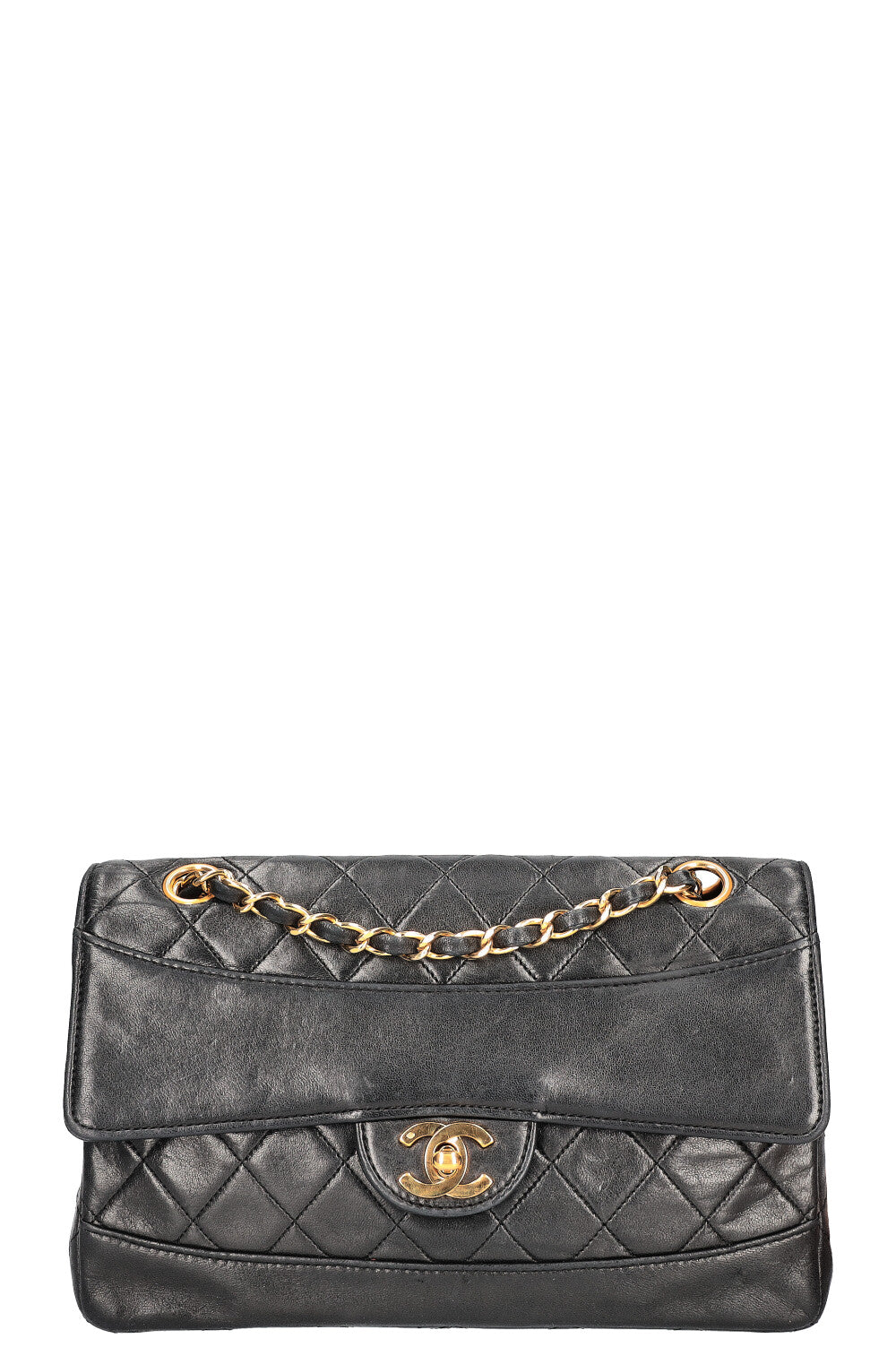 CHANEL Vintage Small Single Flap Bag Black