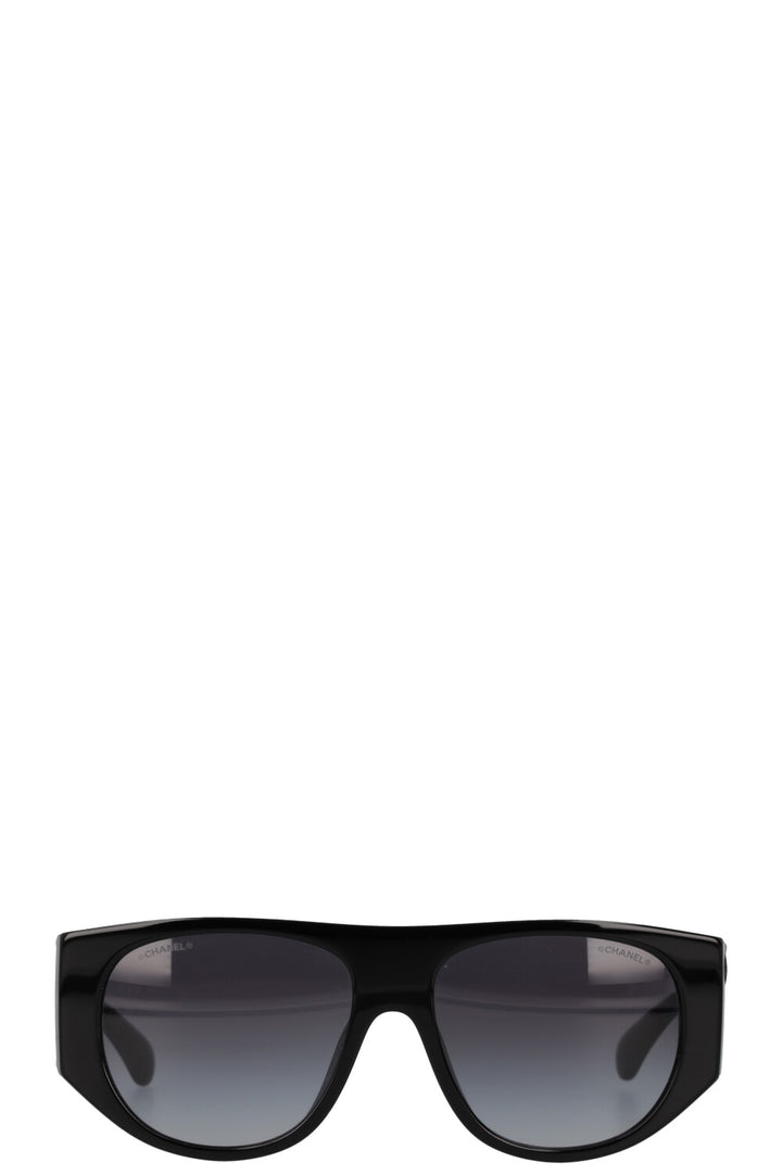 CHANEL Pilot CC Sunglasses Black 71465A