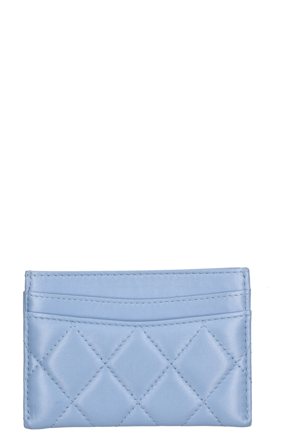 CHANEL Card Holder Sky Blue