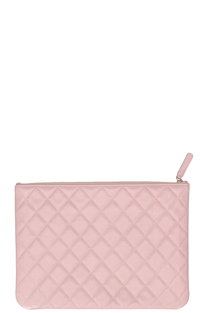 CHANEL CC Pouch Caviar Leather Pink