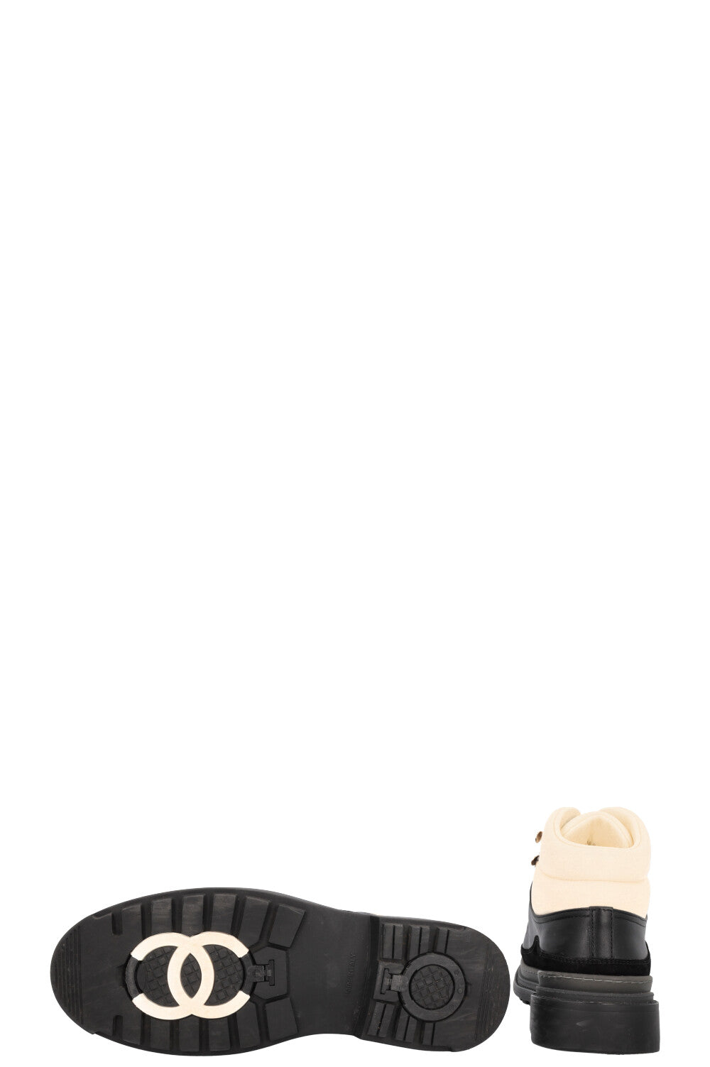 CHANEL Lace-Up Leather Spike Hiking Boots – REAWAKE