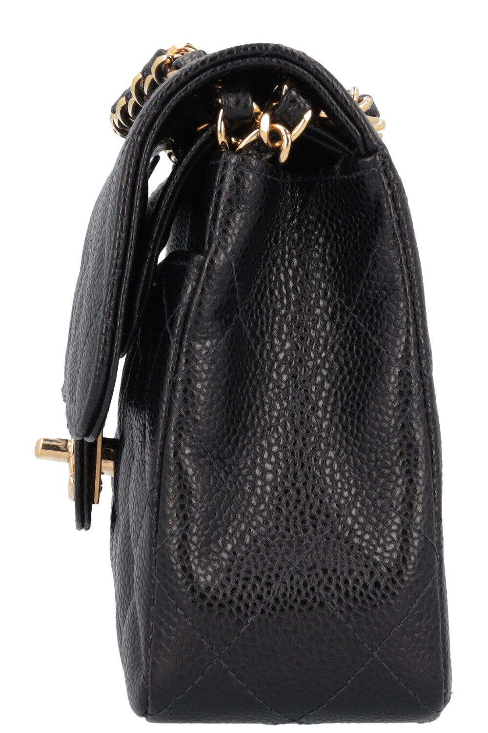 CHANEL Small Double Flap Bag Caviar Black