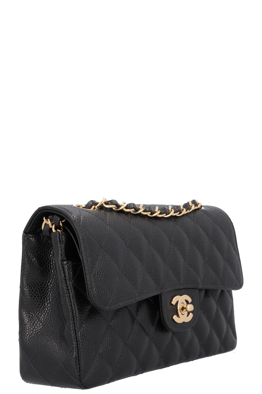 CHANEL Small Double Flap Bag Caviar Black