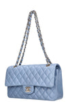 CHANEL Double Flap Bag Sky Blue
