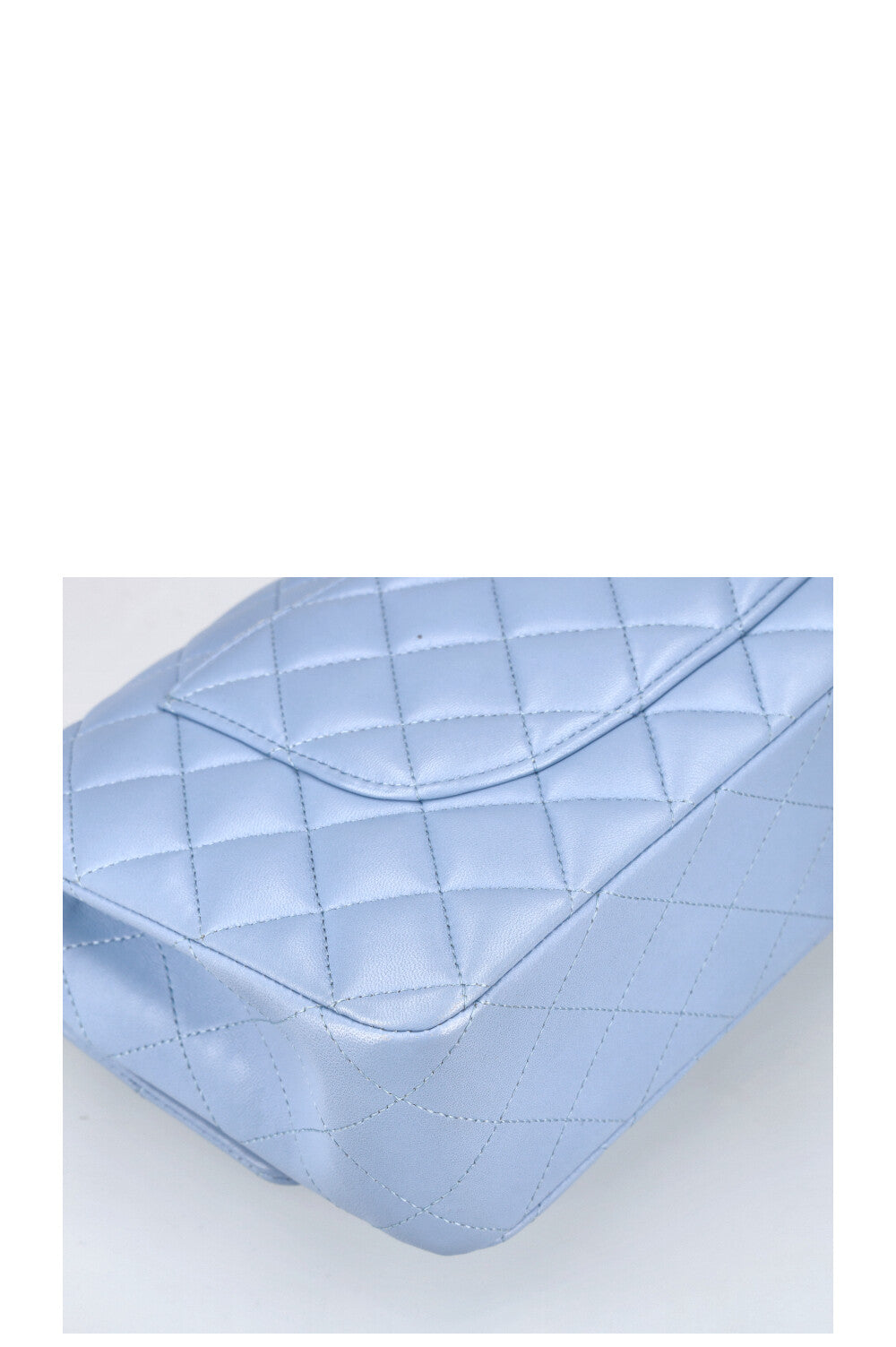 CHANEL Double Flap Bag Sky Blue