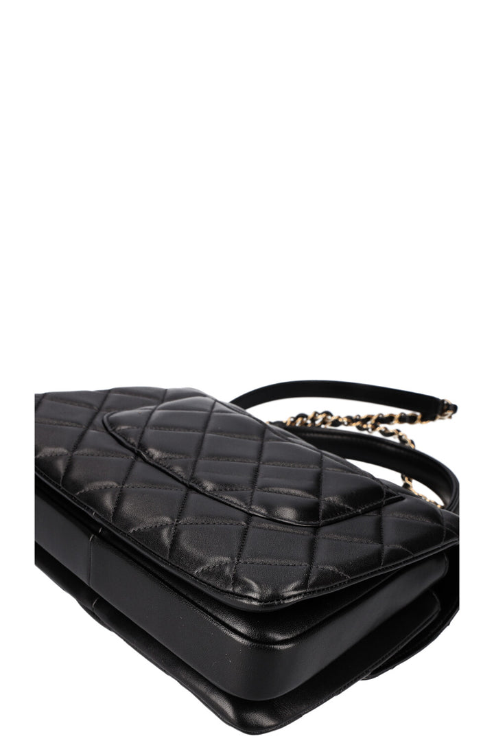 CHANEL Trendy Bag Quilted Black