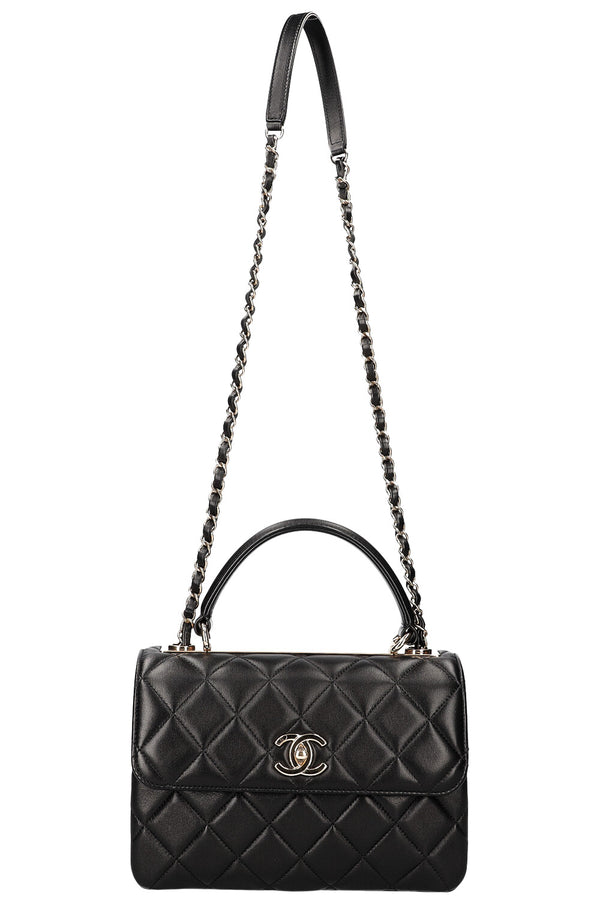 CHANEL Trendy Bag Quilted Black