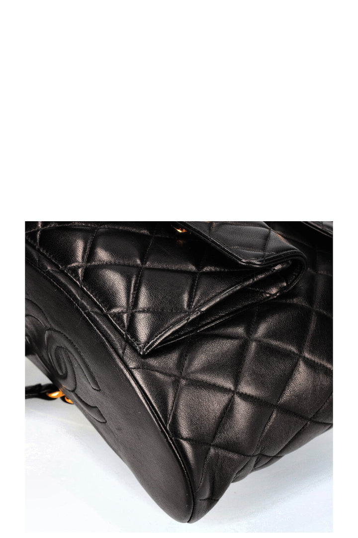CHANEL Backpack Quilted Black
