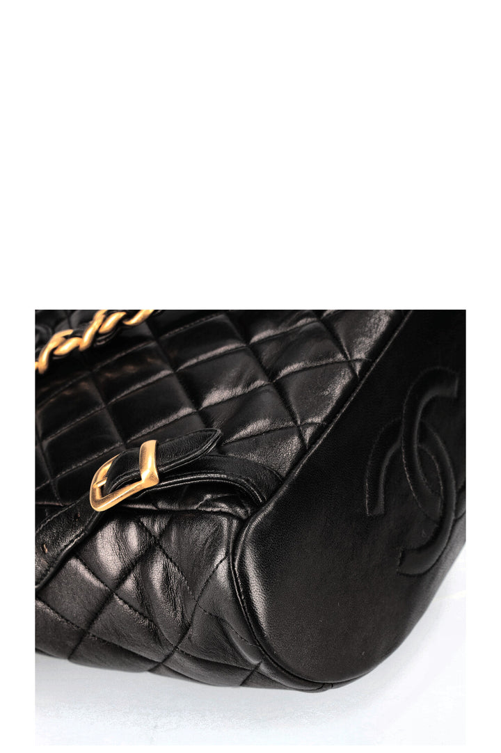 CHANEL Backpack Quilted Black