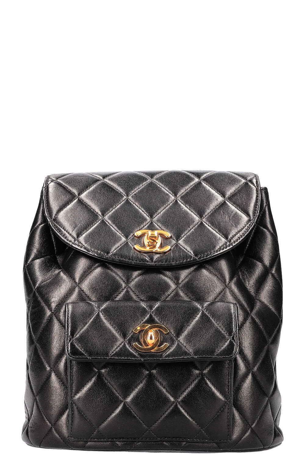 CHANEL Backpack Quilted Black