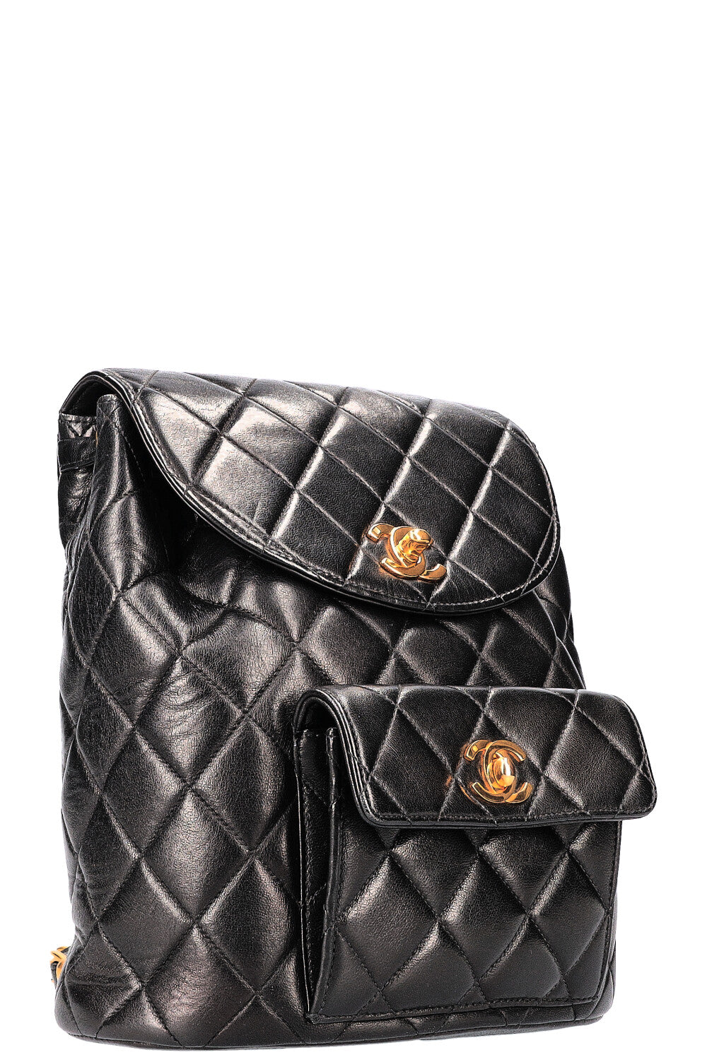 CHANEL Backpack Quilted Black