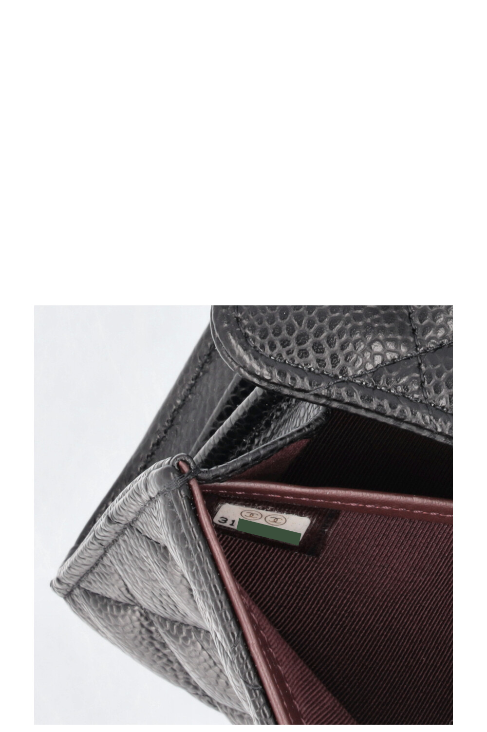 CHANEL Classic Long Wallet Caviar Black