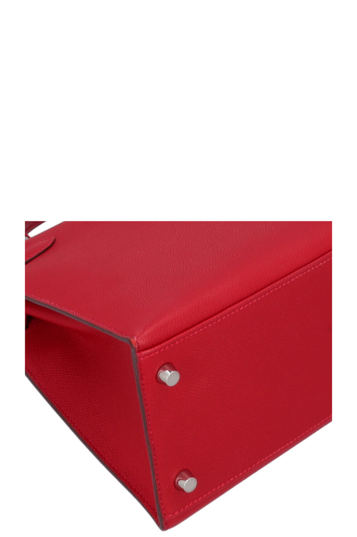 HERMÈS Kelly 28 Epsom Rouge Casaque