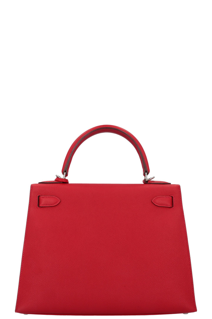 HERMÈS Kelly 28 Epsom Rouge Casaque