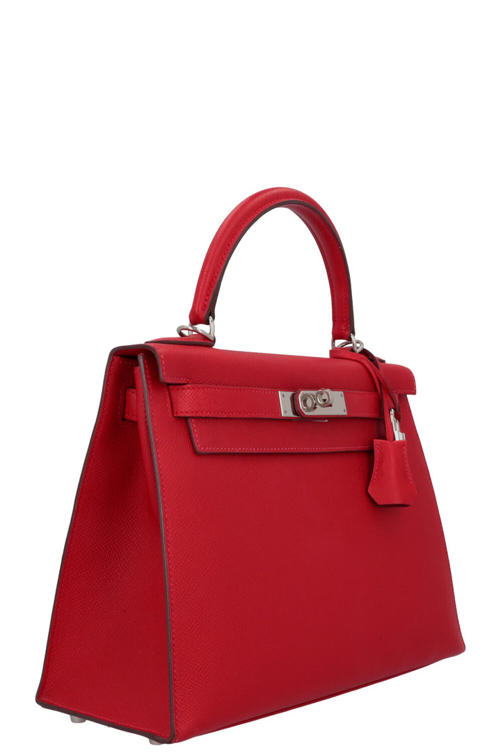 HERMÈS Kelly 28 Epsom Rouge Casaque