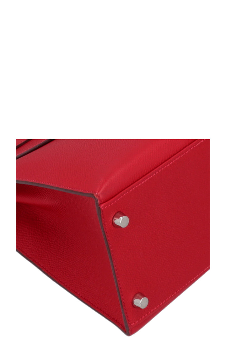 HERMÈS Kelly 28 Epsom Rouge Casaque