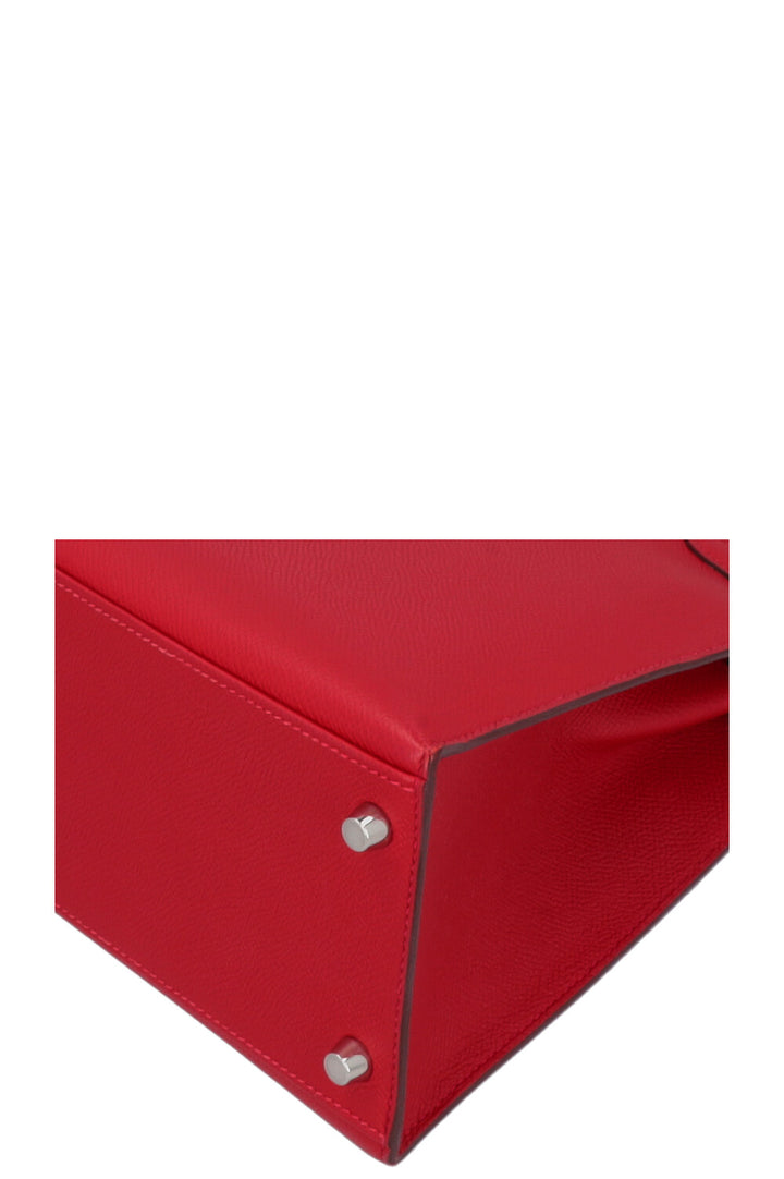 HERMÈS Kelly 28 Epsom Rouge Casaque