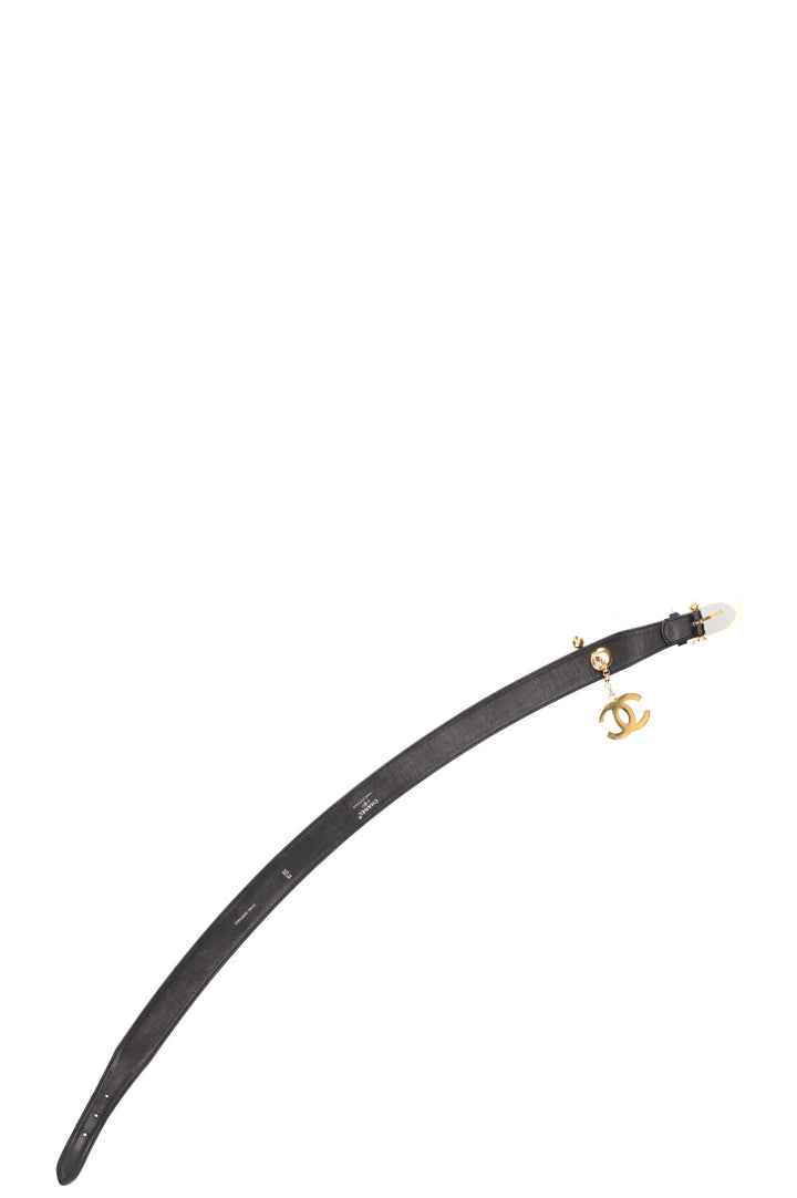 CHANEL Ceinture CC Noir