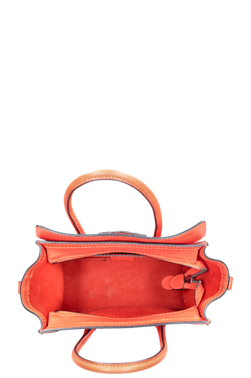 CÉLINE Luggage Nano Crossbody Bag Orange – REAWAKE