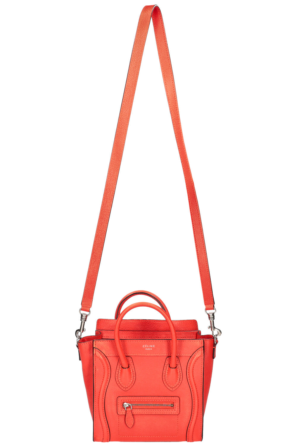 CÉLINE Luggage Nano Crossbody Bag Orange – REAWAKE