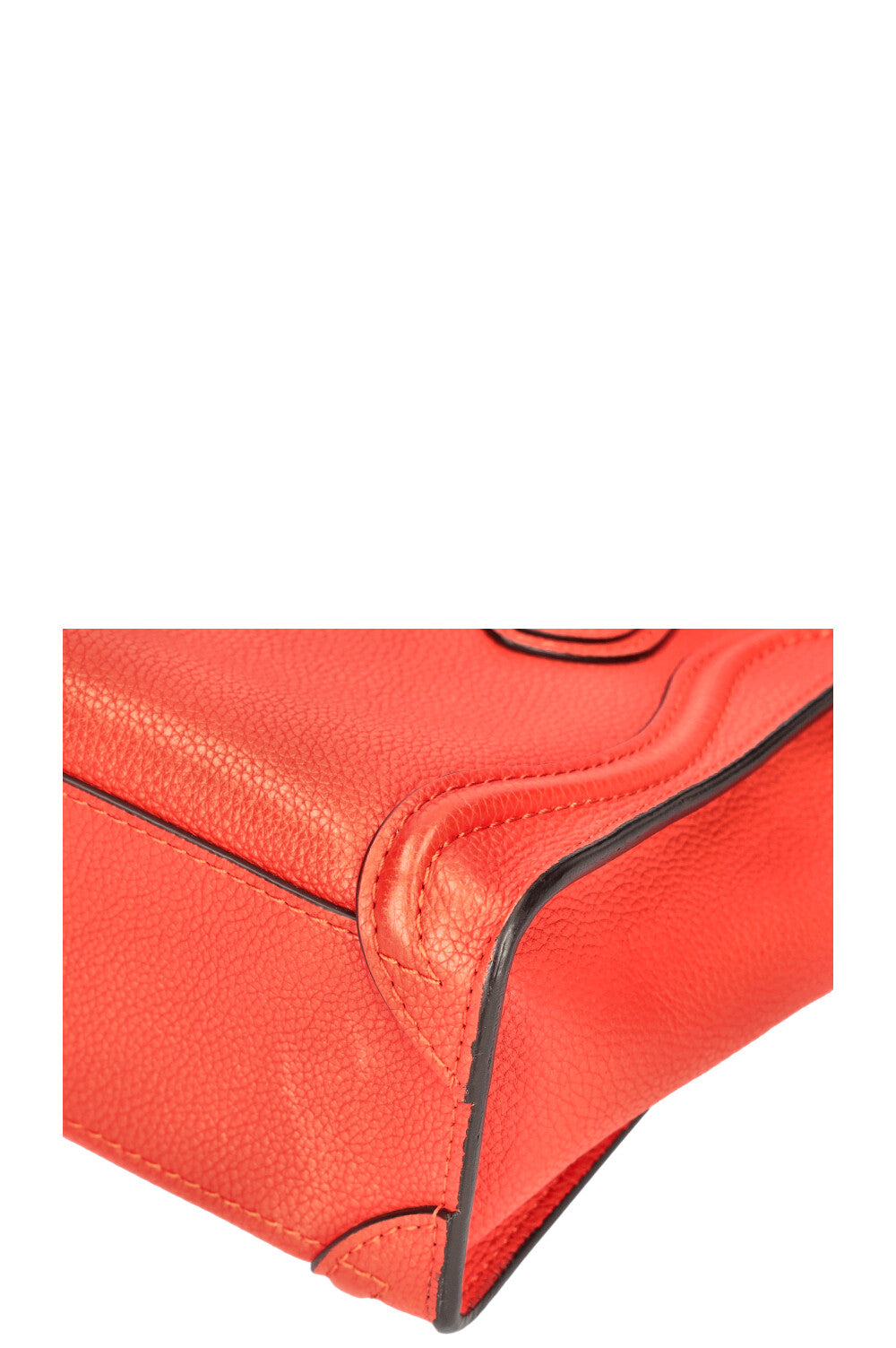 CÉLINE Luggage Nano Crossbody Bag Orange