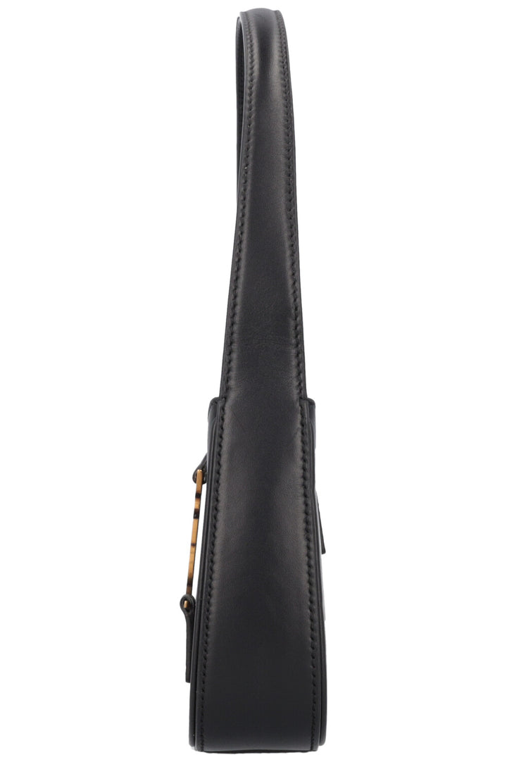 SAINT LAURENT Le 5 À 7 Mini Bag Leather Black Gold
