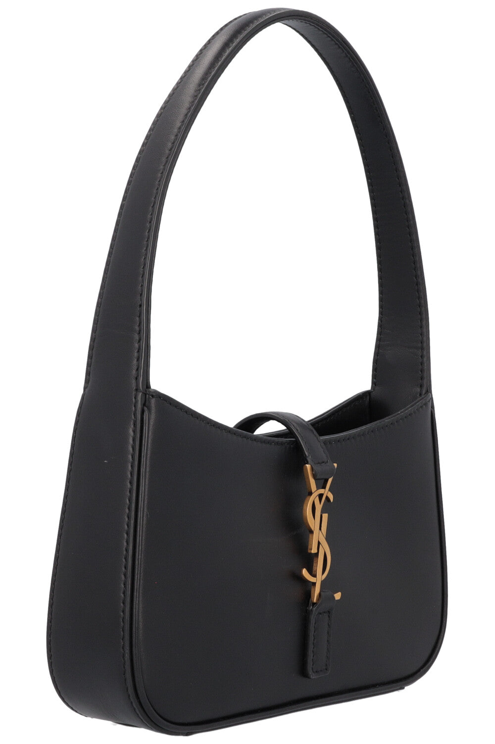 SAINT LAURENT Le 5 À 7 Mini Bag Leather Black Gold