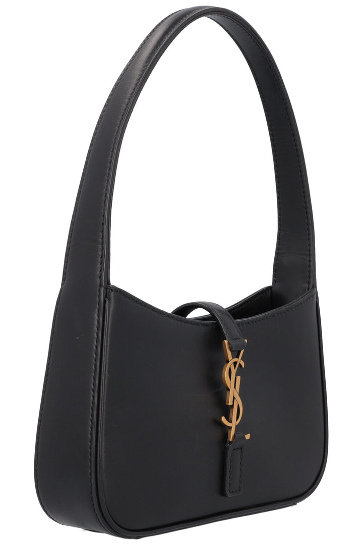 SAINT LAURENT Le 5 À 7 Mini Bag Leather Black Gold
