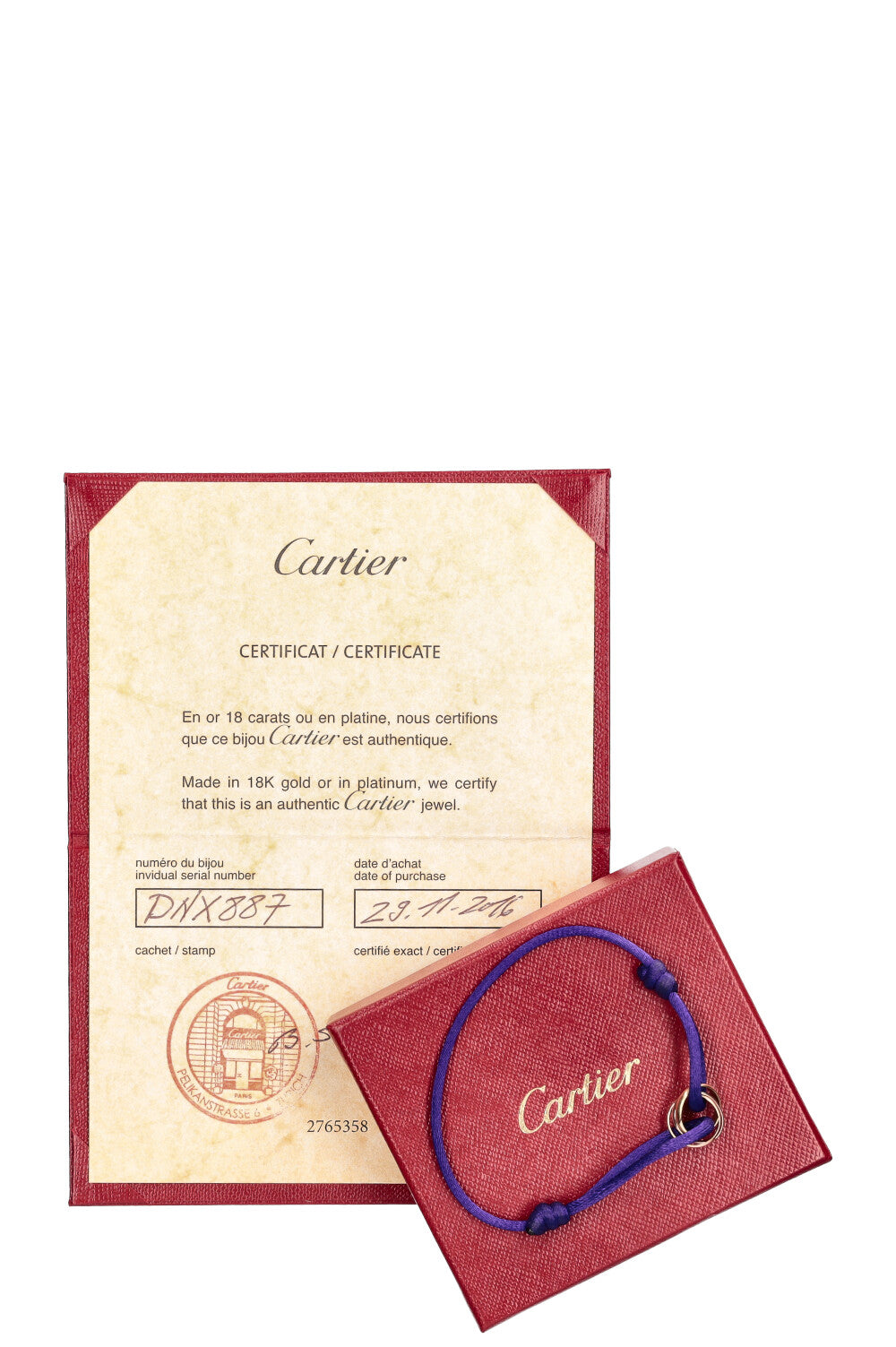 CARTIER Trinity Bracelet Purple