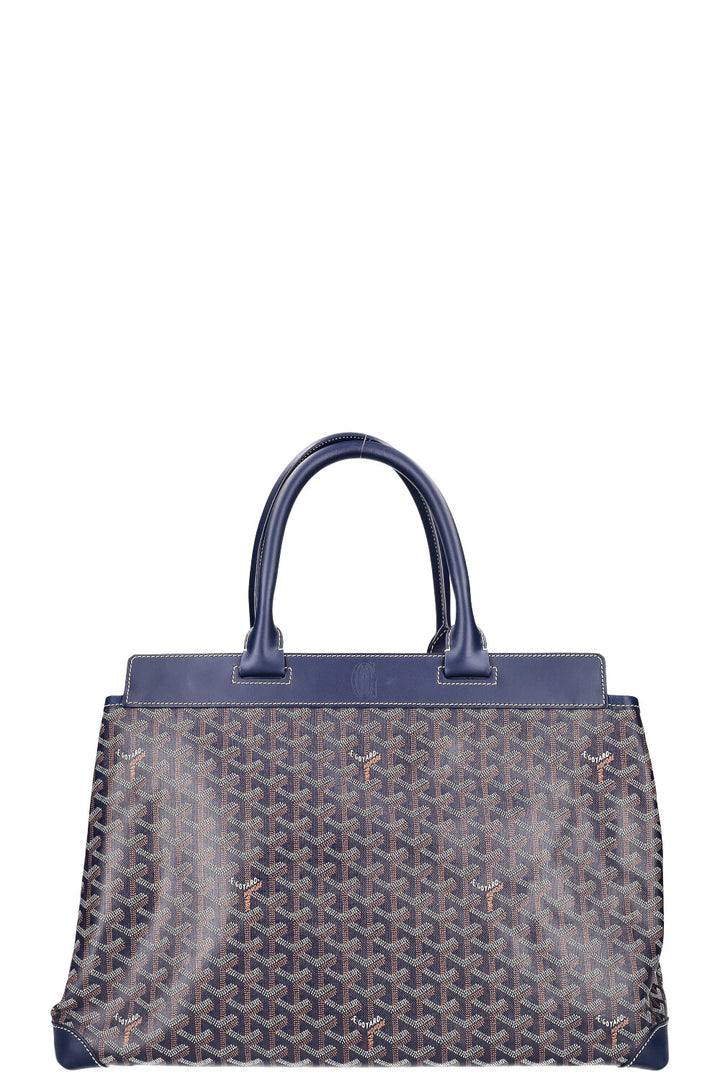 GOYARD Bellechasse MM Tote Bag Blue Canvas