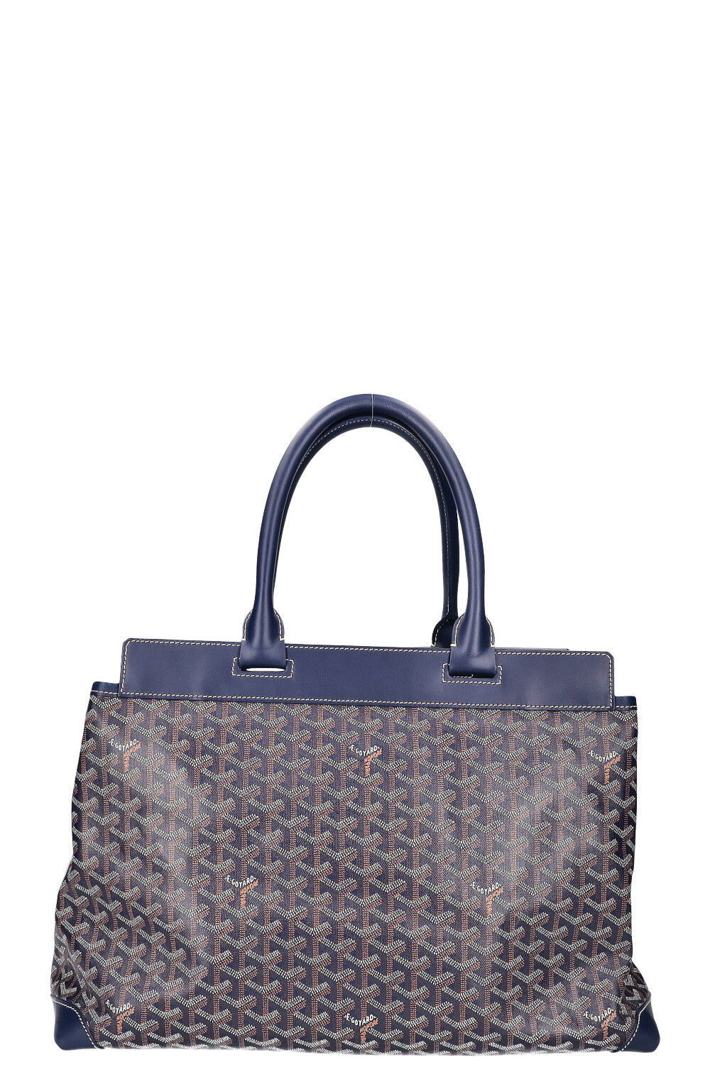 GOYARD Bellechasse MM Tote Bag Blue Canvas