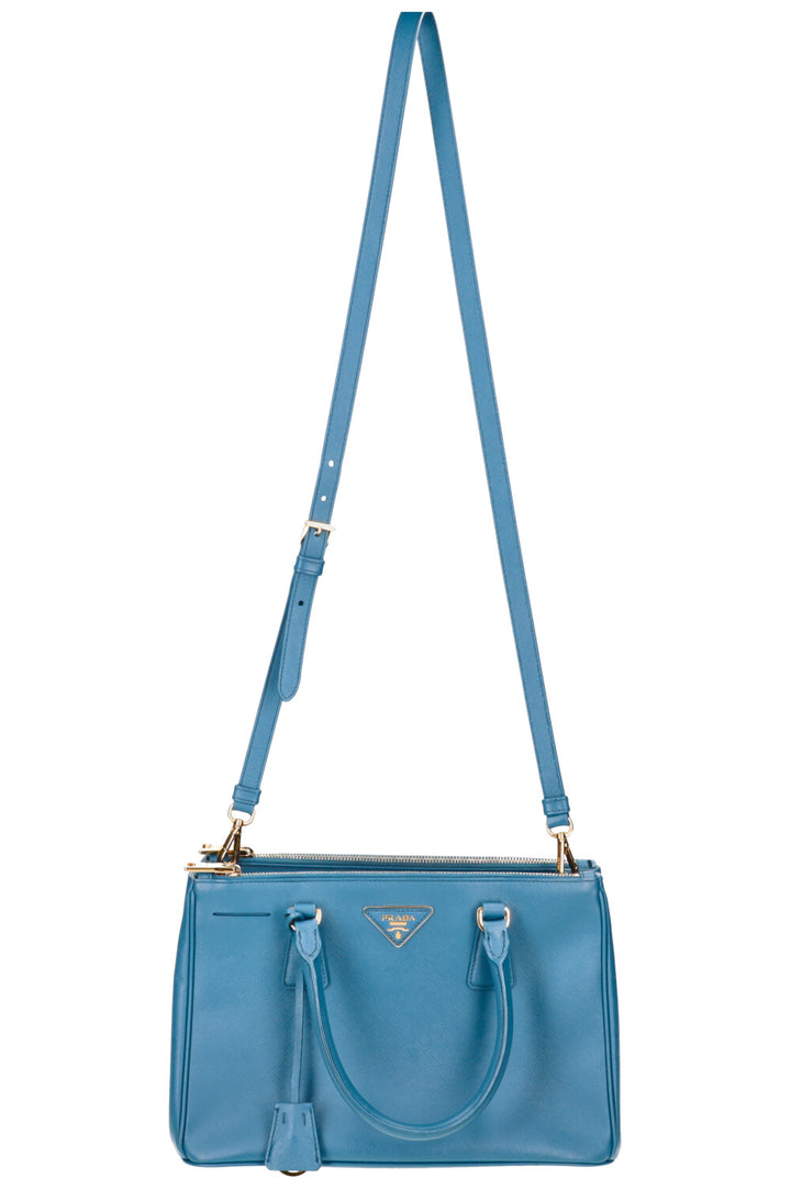 PRADA Large Galleria Bag Saffiano Blue