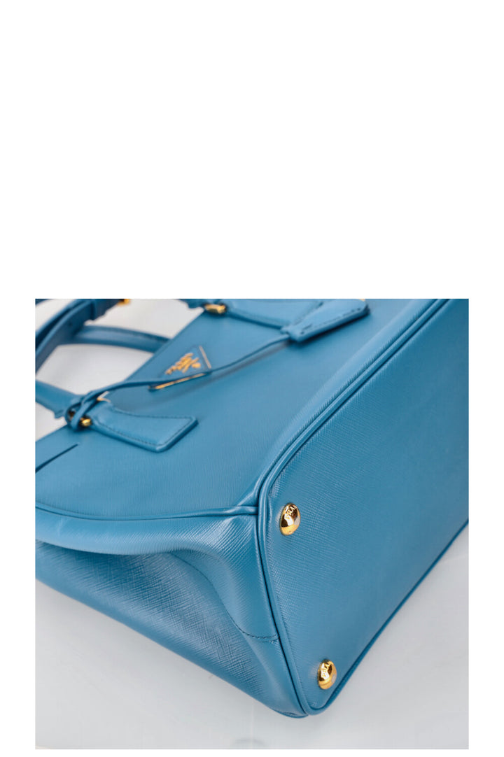 PRADA Large Galleria Bag Saffiano Blue