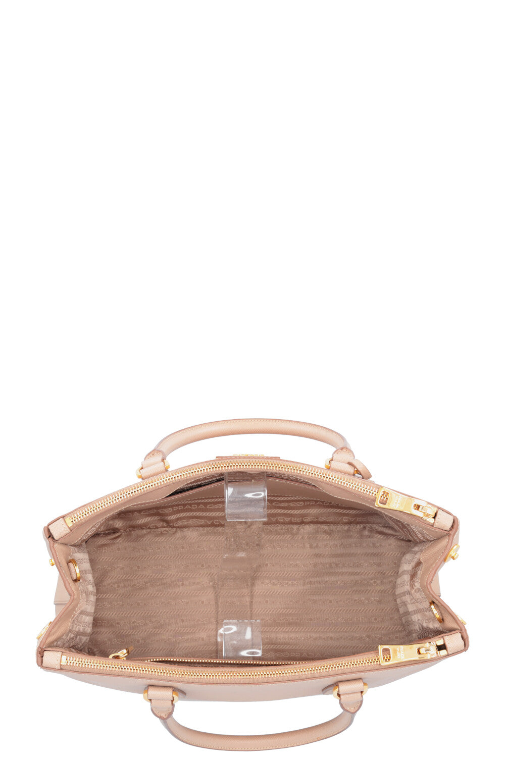 PRADA Large Galleria Bag Saffiano Beige