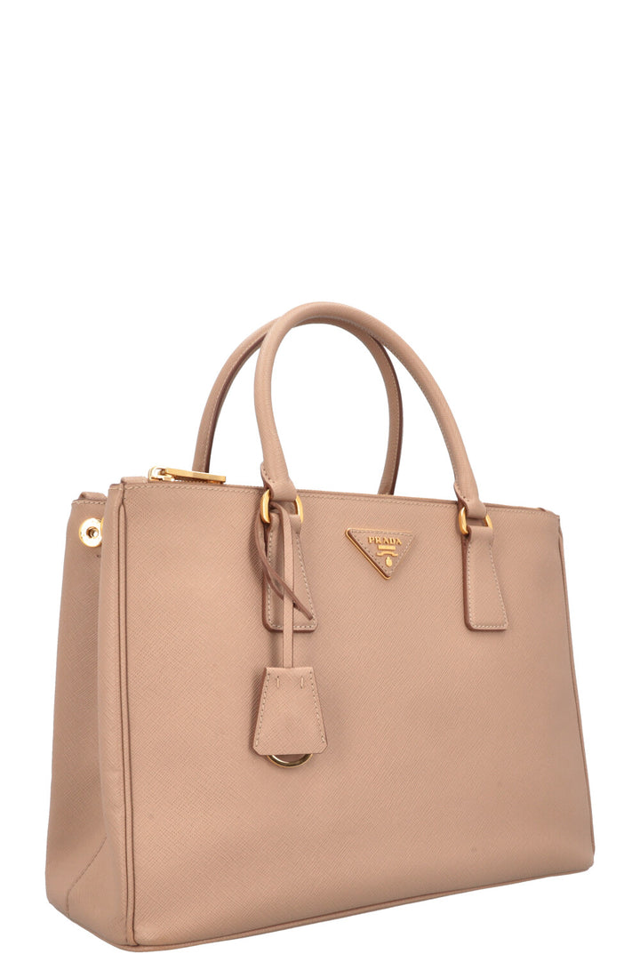 PRADA Large Galleria Bag Saffiano Beige