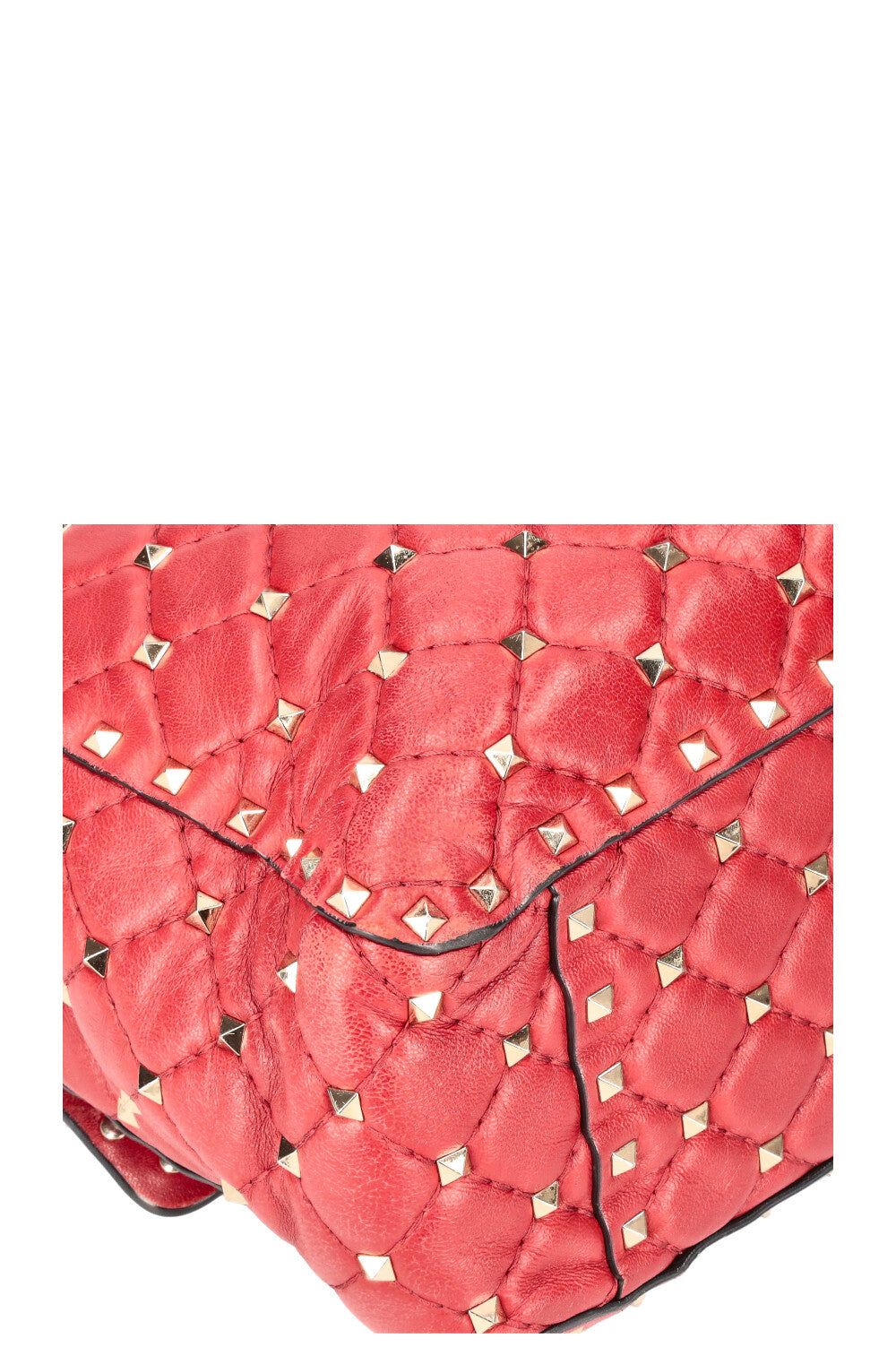VALENTINO Rockstud Spike Sac Grand Rouge