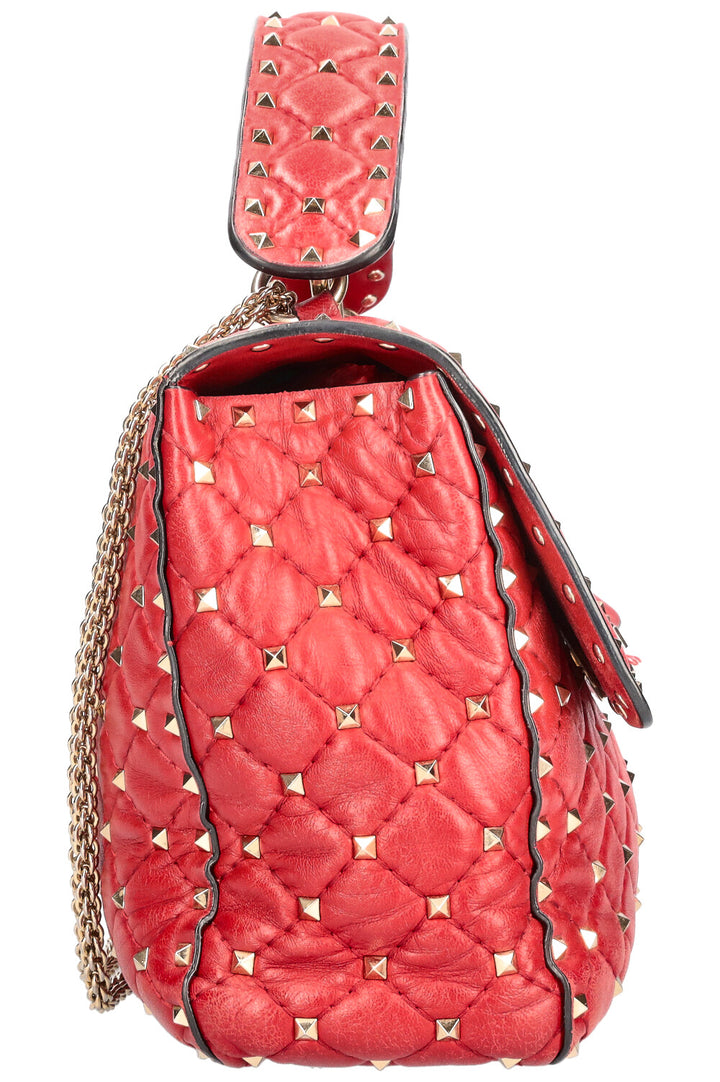 VALENTINO Rockstud Spike Sac Grand Rouge