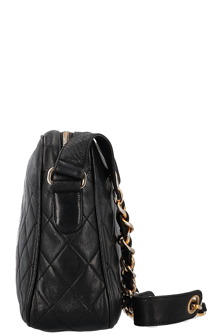 CHANEL Quilted Crossbody Bag Black