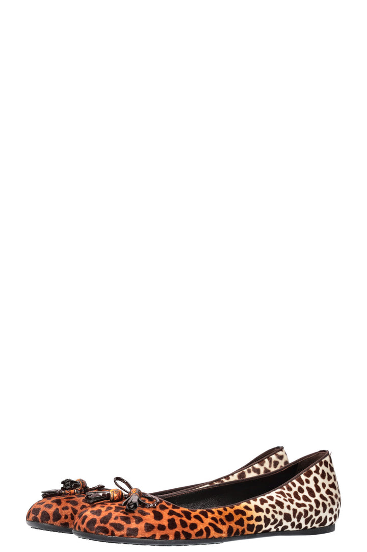 GUCCI Ballerina Flats Animal Print