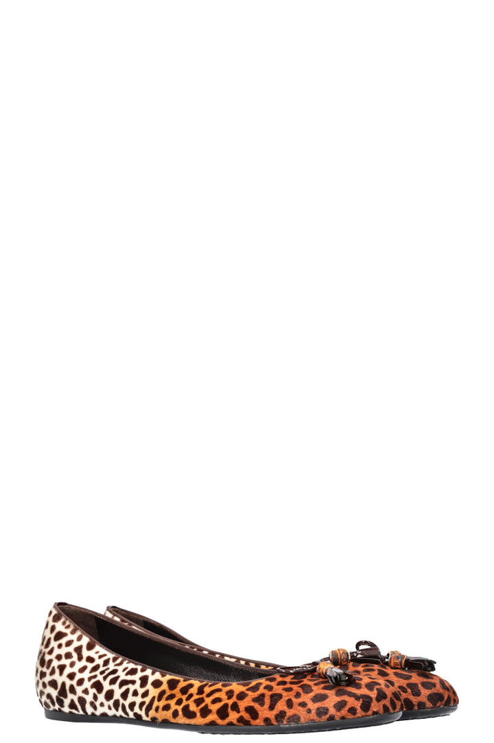 GUCCI Ballerina Flats Animal Print