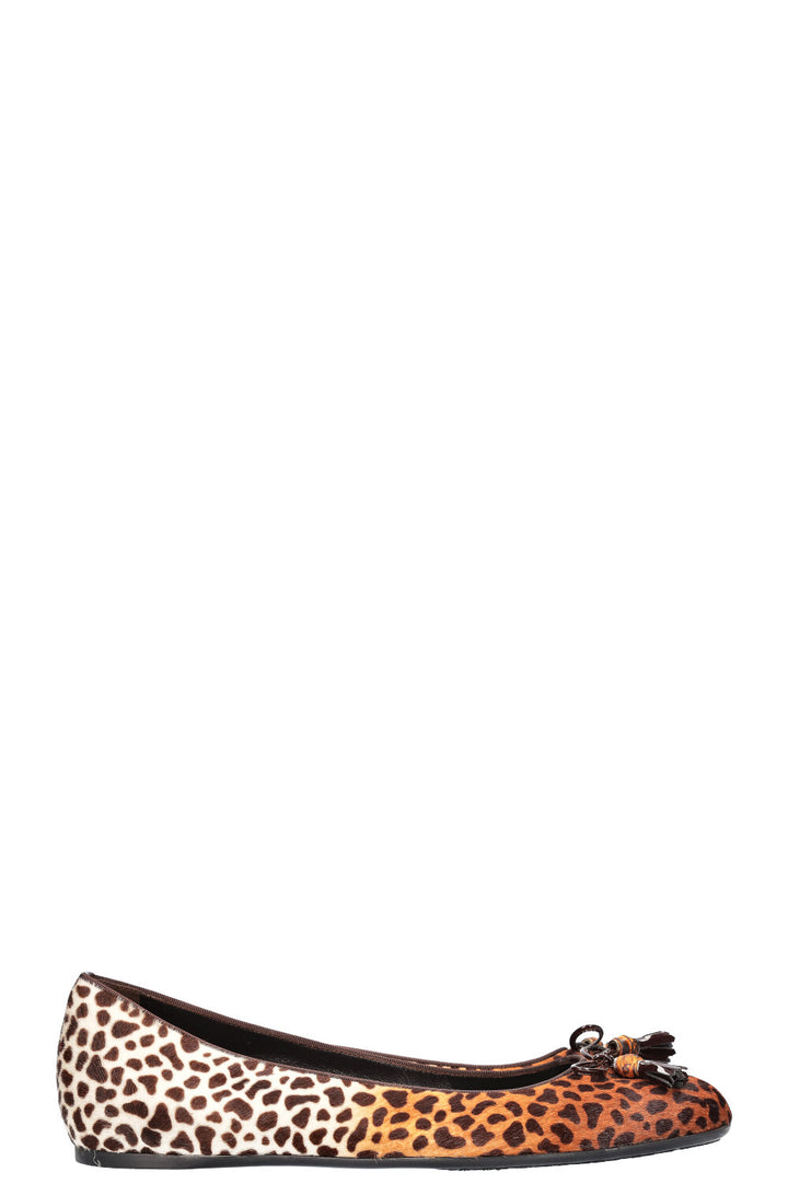 GUCCI Ballerina Flats Animal Print