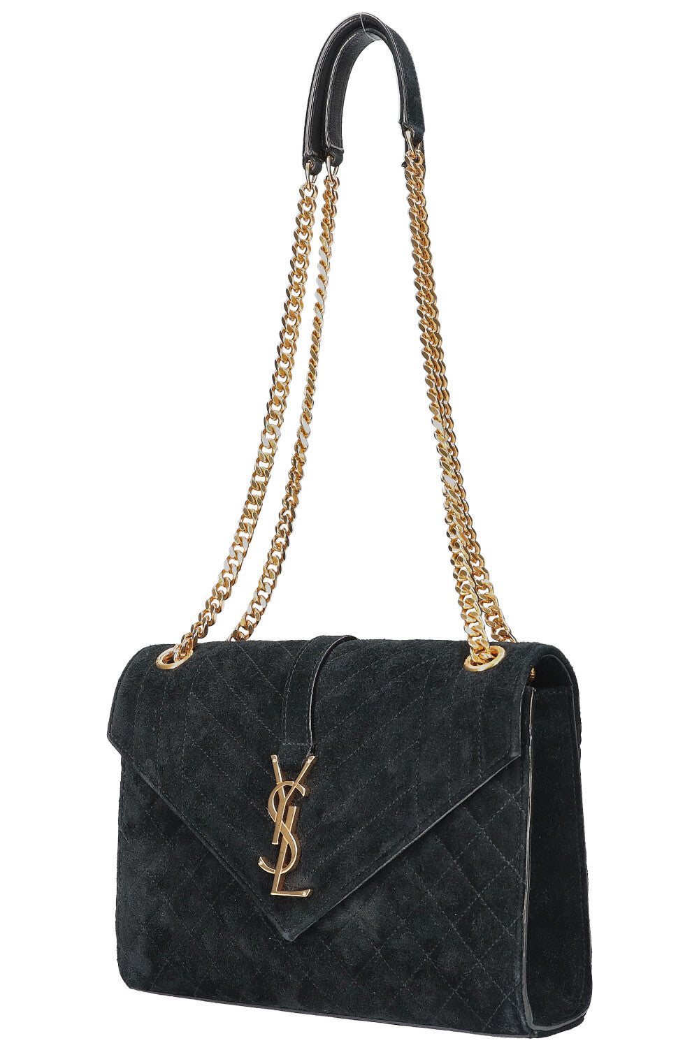 SAINT LAURENT Classic Monogram Envelope Bag Medium