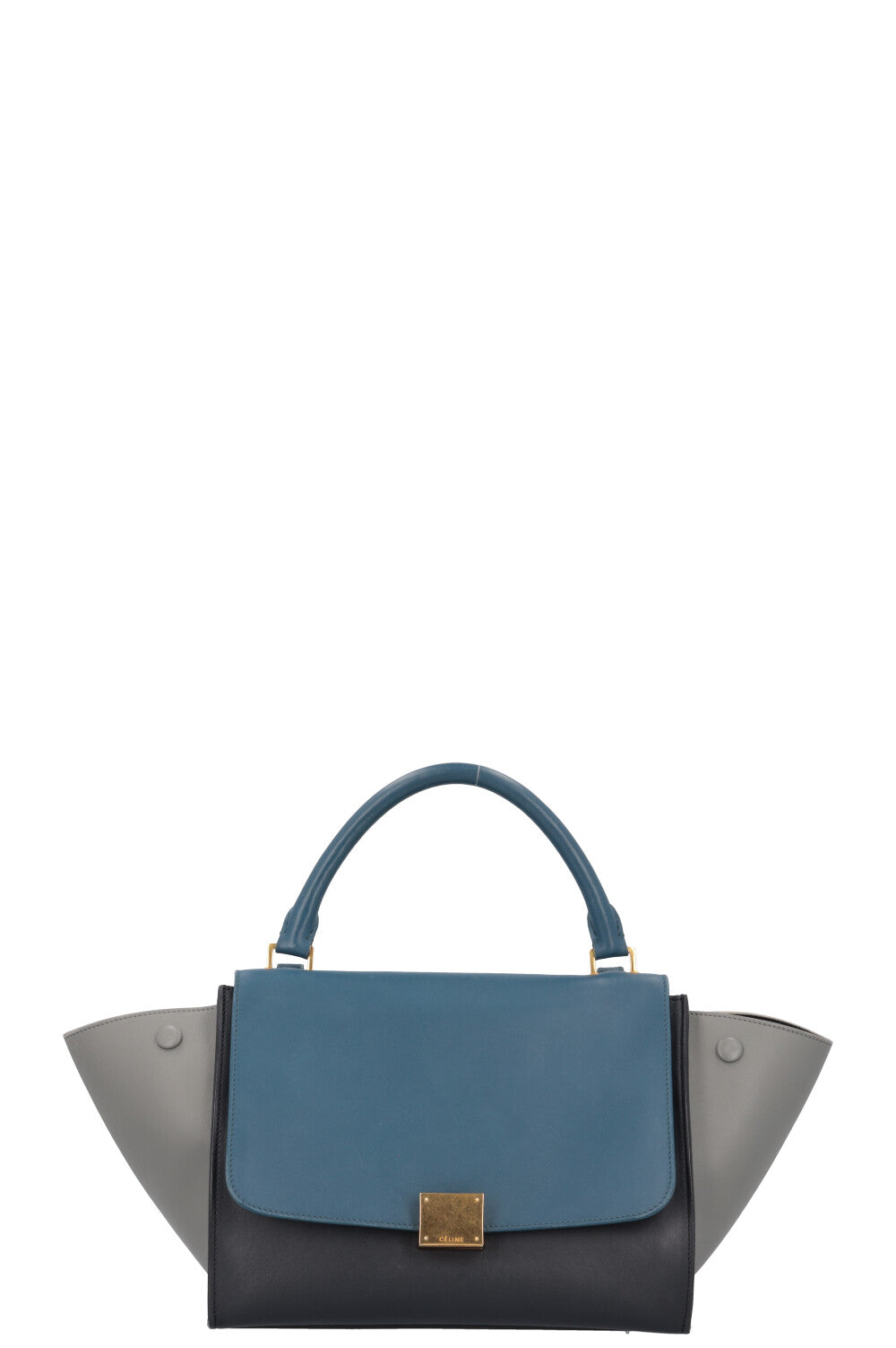 CÉLINE Trapeze Bag Tricolor Blue
