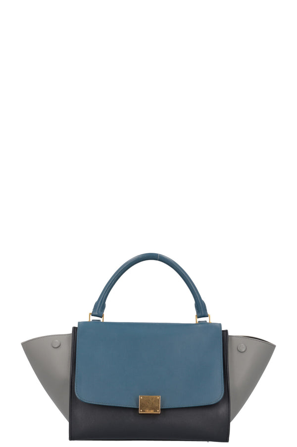CÉLINE Trapeze Bag Tricolor Blue