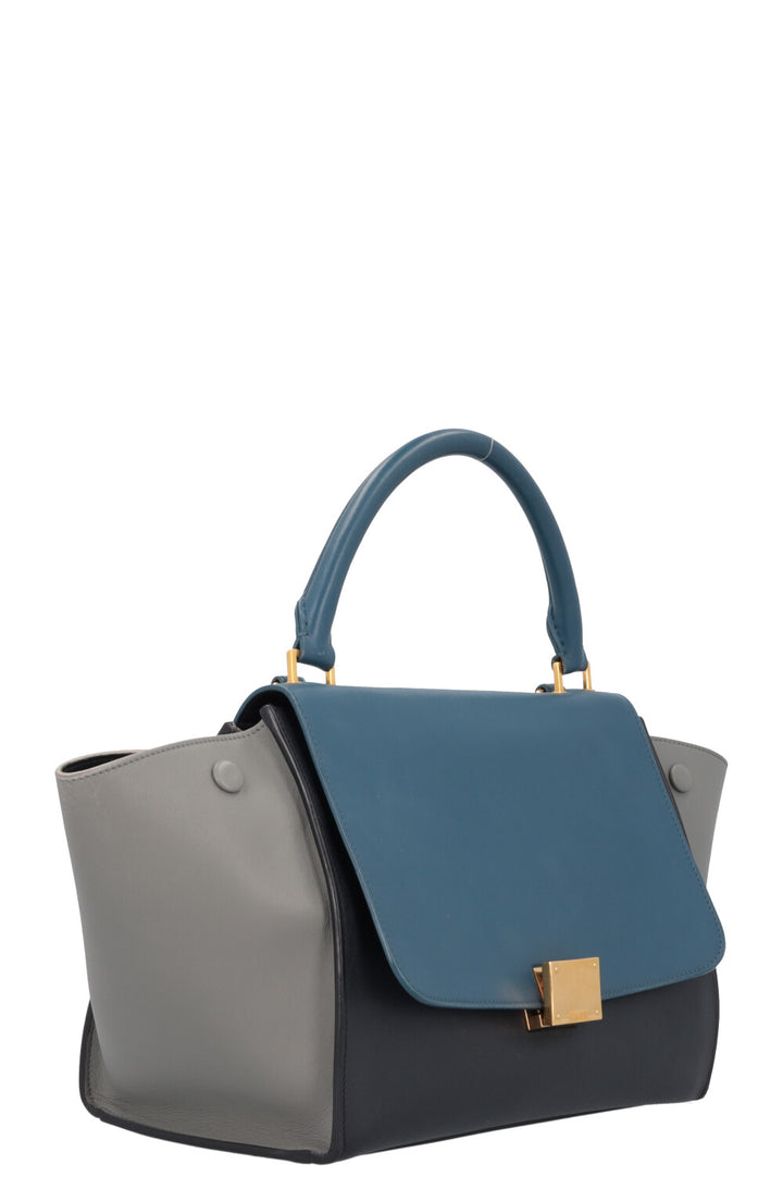 CÉLINE Trapeze Bag Tricolor Blue