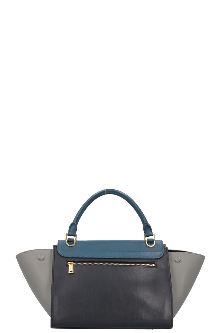 CÉLINE Trapeze Bag Tricolor Blue